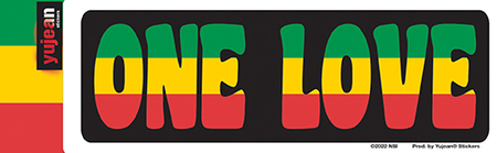 One Love Sticker | Cannabis