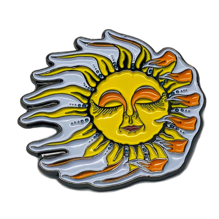 Dan Morris Sleeping Sun Enamel Pin | Enamel Pins