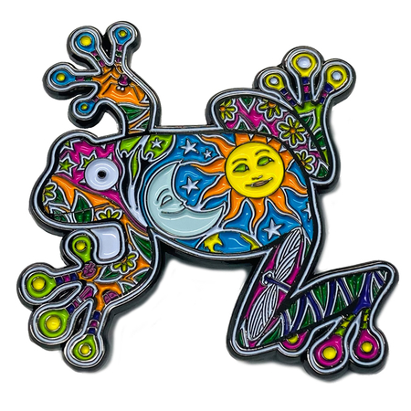 Dan Morris Sun Moon Frog Enamel Pin | Enamel Pins