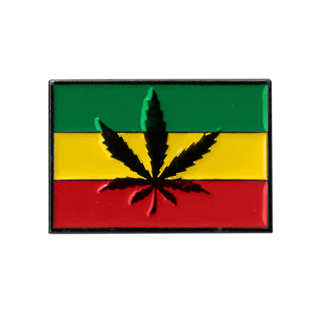 Rasta Leaf Flag Enamel Pin | NEW INTROS
