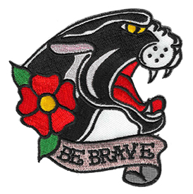 Be Brave Panther Patch | Peace and Eco 