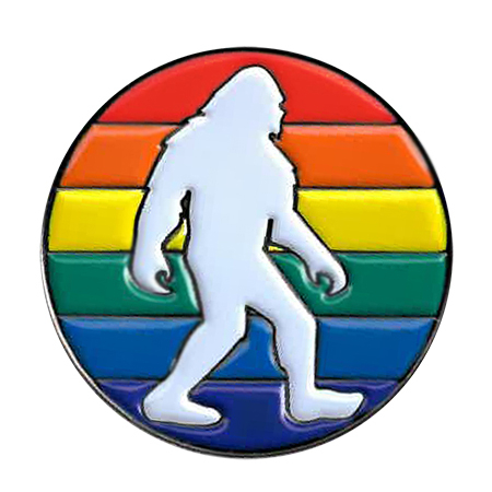 Sasquatch Pride Enamel Pin | Sasquatch, Big Foot