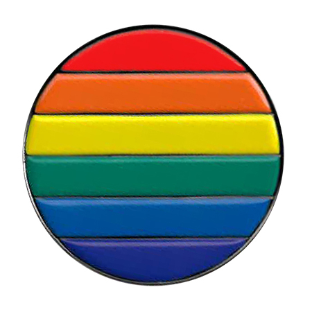 Round Rainbow Enamel Pin | Enamel Pins