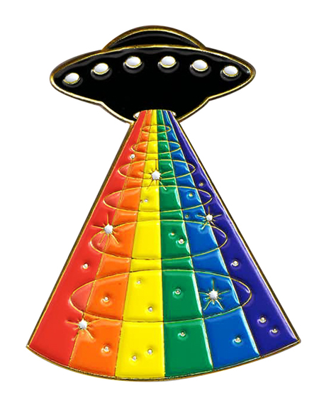 Rainbow UFO Enamel Pin | NEW INTROS