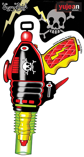 Sunny Buick Raygun Sticker | Aliens