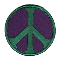 Peace Patch, Purple and Green | Peace and Eco 