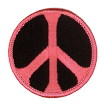 Peace Patch, Pink and Black | Peace and Eco 