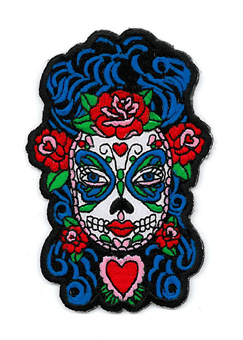Sunny Buick Butterfly Eyes Patch | Day of the Dead Stickers, Patches, Button Boxes & Pins!
