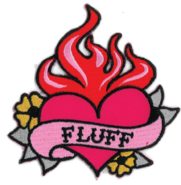 Fluff Flaming Heart Patch | Tattoo