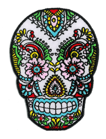 Sunny Buick Lace Sugar Skull patch | Sugar Skulls