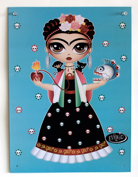 Evilkid Frida Metal Sign | Undead, Skeletons and Creatures of the Night