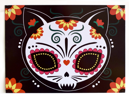 Evilkid Gato Muerto Metal Sign | Metal Signs