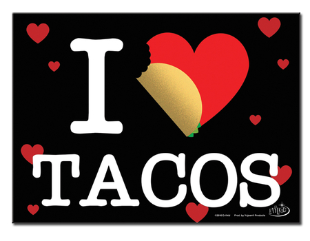 Evilkid I Heart Tacos Metal Sign | New Stuff, 2020