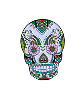 Sunny Buick Lace Skull Enamel Pin