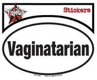 Vaginatarian Bumpersticker
