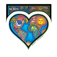 Dan Morris Earth Heart Sticker