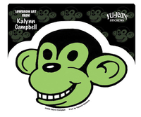 Kalynn Campbell Lowbrow Monkey Sticker