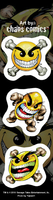 Chaos Mini Smileys Strip Sticker