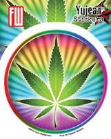 Psychedelic Potleaf Sticker