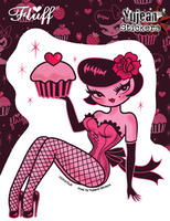 Fluff Cupcake Girl sticker