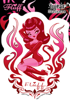 Fluff Devil Girl sticker