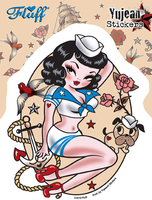 Fluff Suzy Sailor sticker
