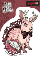 Miss Cherry Martini Bunny Tattoo sticker