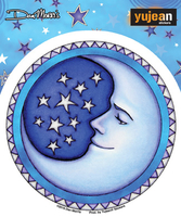 Dan Morris Starry Moon Sticker