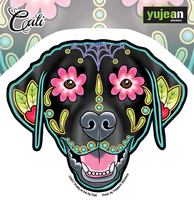 Cali Black Labrador Sticker