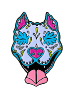 Cali's Slobbering Pit Bull Enamel Pin