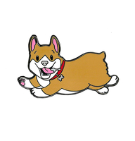 Cali Corgi Enamel Pin