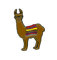 Llama Enamel Pin