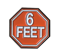 6 Feet Enamel Pin