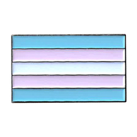 Trans Flag Enamel Pin