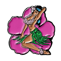 Kalynn Campbell Hula Girl Enamel Pin