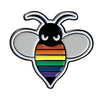 Rainbow Bee Enamel Pin