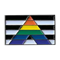 Ally Flag Enamel Pin