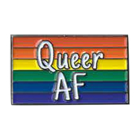 Queer AF Enamel Pin