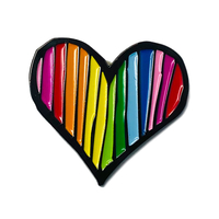 Rainbow Heart Enamel Pin