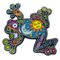 Dan Morris Sun Moon Frog Enamel Pin