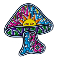 Dan Morris Sun Mushroom Enamel Pin