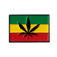 Rasta Leaf Flag Enamel Pin