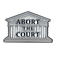 Abort the Court Enamel Pin