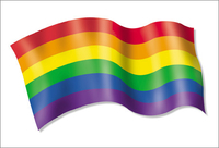 Pride Rainbow Flag Postcard