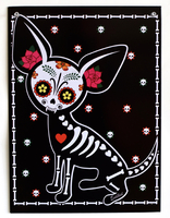 Evilkid Chihuahua Muerta Metal Sign